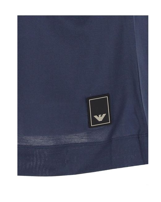 Emporio Armani Blue Crew-Neck T-Shirt for men