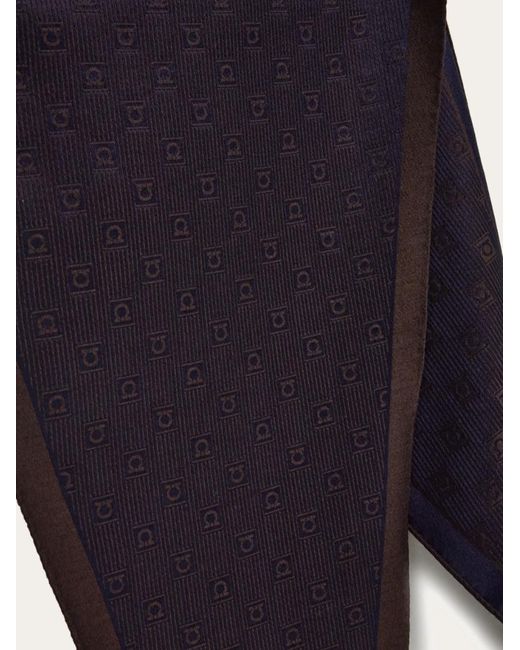 Ferragamo Blue Diamond Scarf for men