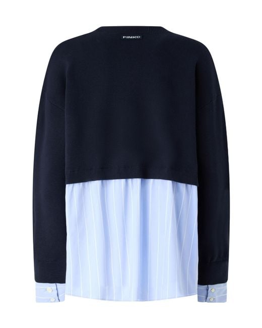Pinko Blue Layered Top