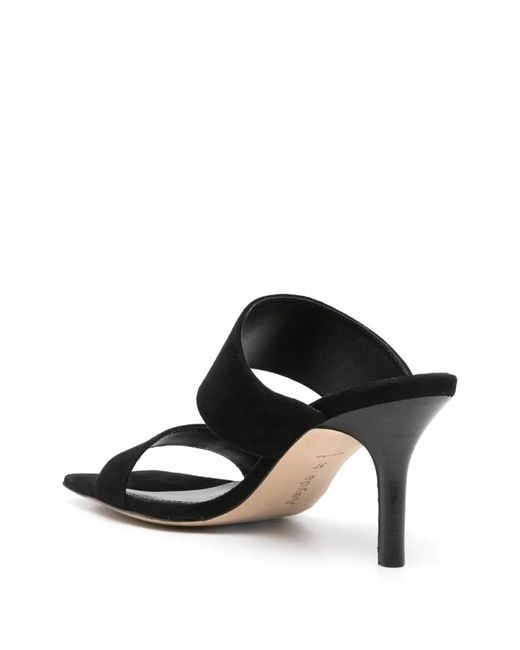 Aeyde Black 70Mm Suede Mules