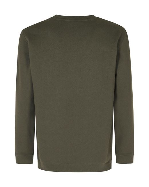 Dondup Green Long-Sleeve Crew-Neck Sweatshirt for men