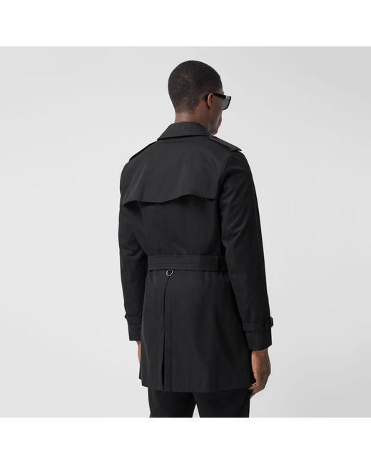 Burberry Black Double Breasted Trench Coat for men