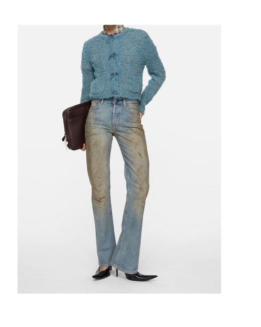 Acne Blue Belt Loop Jeans
