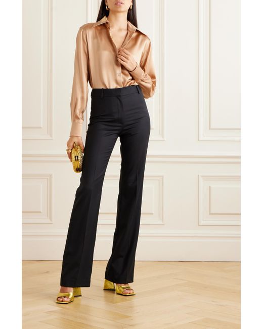 Dolce & Gabbana Natural Buttoned Satin Shirt