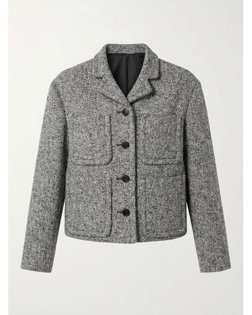 Gucci Gray Double Mouliné Jacket