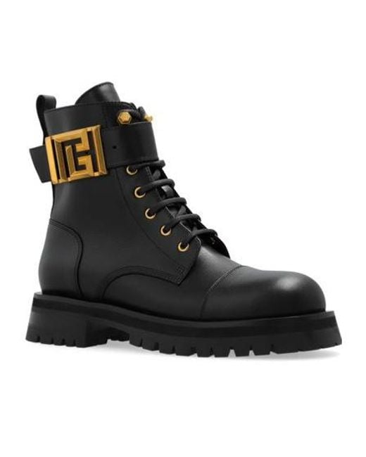 Balmain Black Charlie Ankle Boots