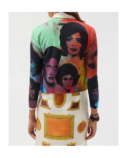 Versace Multicolor The Party Printed Cardigan