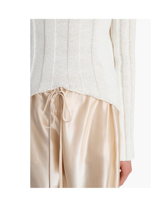 Khaite White Sylas Sweater