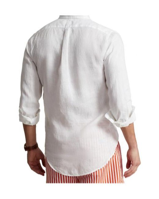 Polo Ralph Lauren White Long Sleeve Shirt for men
