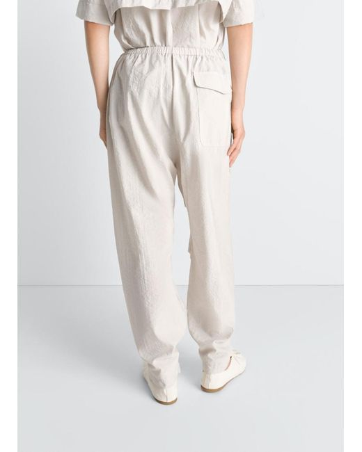 Lemaire White Parachute Pants for men