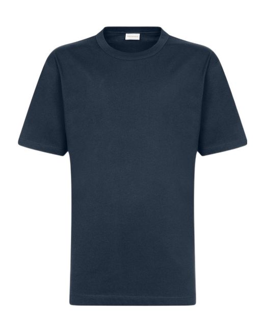 Dries Van Noten Blue Crewneck Short-Sleeved T-Shirt for men