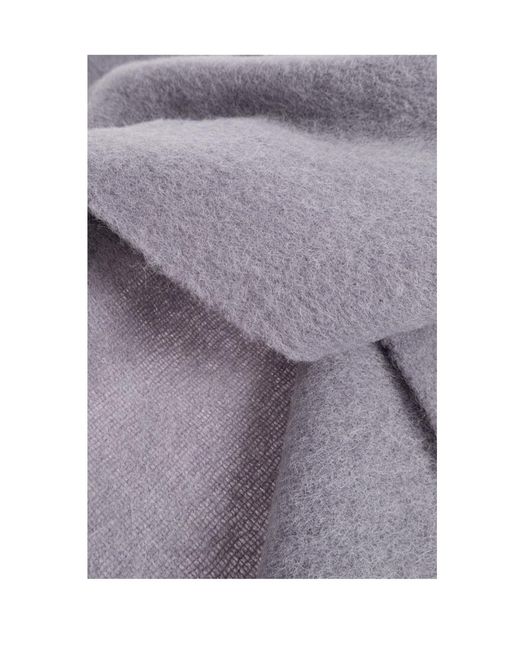 Marni White Logo Patch Fringed-Edge Scarf