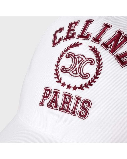 Céline White Baseball Cap
