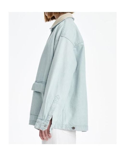 Agolde Blue X Maria Mcmanus Oversized Field Jacket
