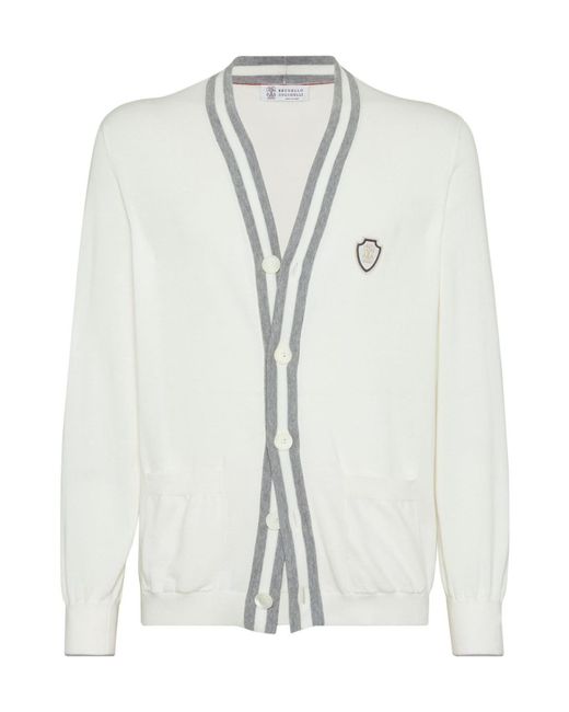 Brunello Cucinelli White Knitwear for men