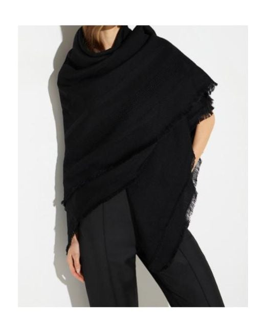 Elisabetta Franchi Black Wool Scarf