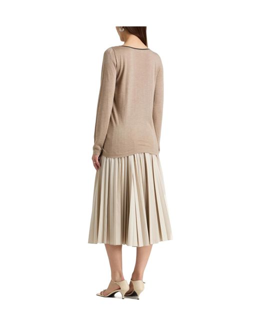 Brunello Cucinelli Natural Solid Color Jumpers