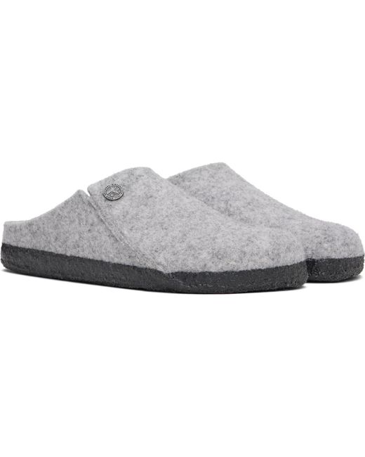 Birkenstock White Zermatt Slip-On Slippers