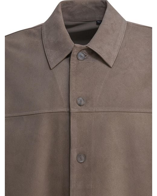 Vince Brown Suede Lambskin Jacket for men