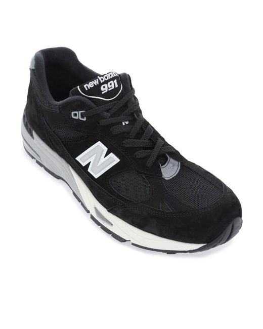 New Balance Black 991 Low-Top Sneakers