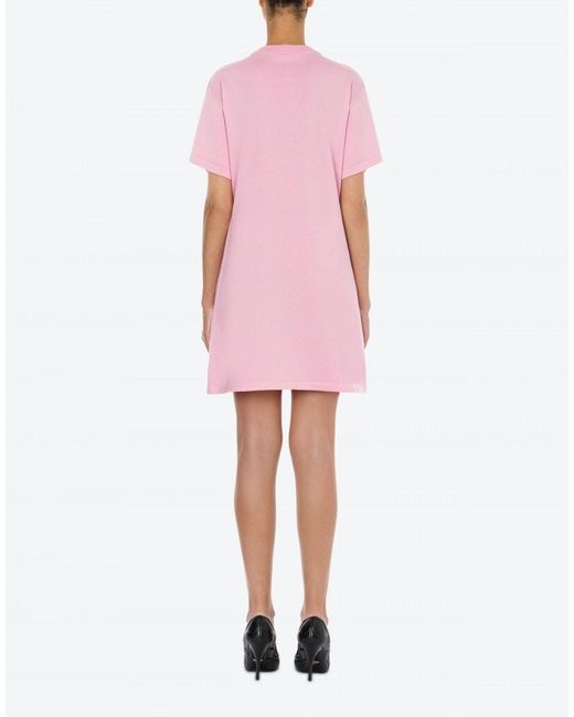 Moschino Pink Teddy Bear Knitted Dress