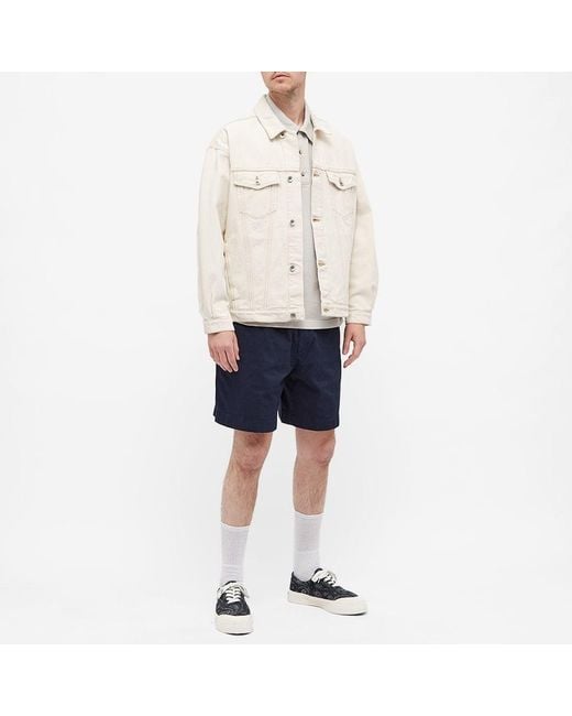 Acne Blue Elasticated-Waist Chino Shorts for men