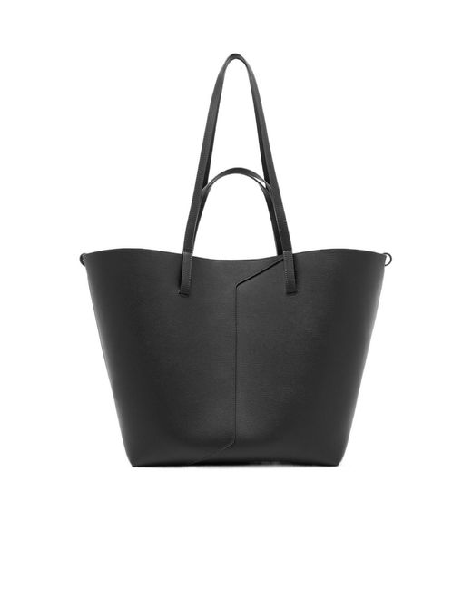 Emporio Armani Black 1981 Leather Shopper Bag