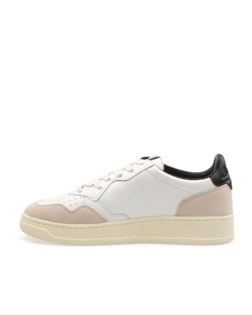Autry White Medalist Low Sneakers for men