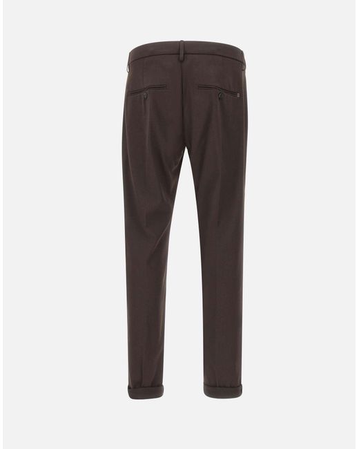 Dondup Gray Gaubert Slim Fit Pants for men