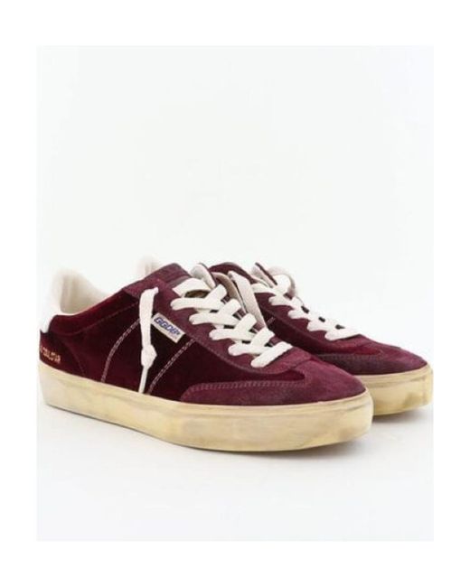 Golden Goose Deluxe Brand Brown Soul Star Velvet Lace-Up Sneakers