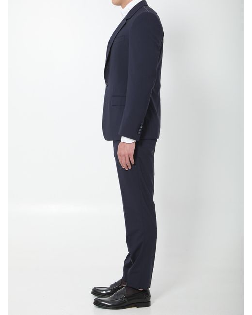 Dolce & Gabbana Blue Single Breasted Martini Tailored Suit for men
