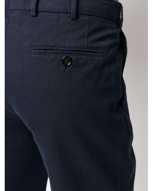 Brunello Cucinelli Blue Straight-Leg Chino Pants for men