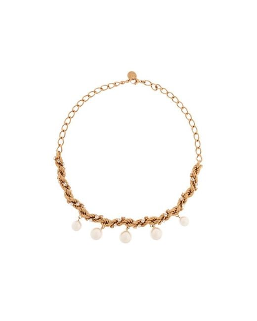 Marni Metallic Embellished Necklace
