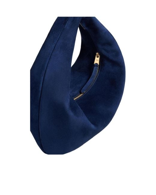 Khaite Blue Zip Shoulder Bag