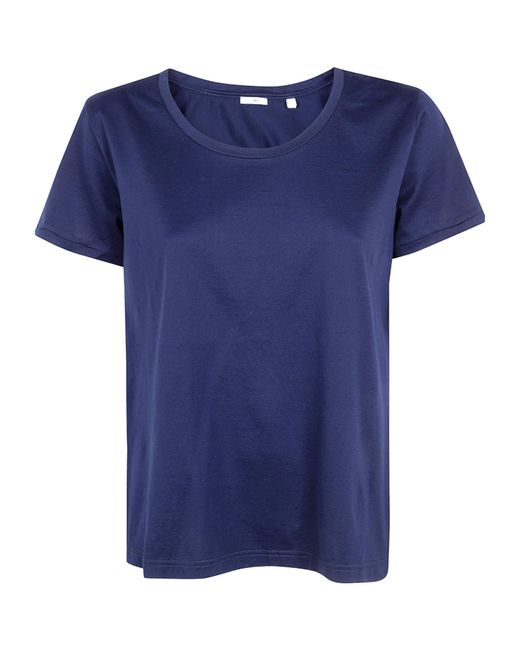 Aspesi Blue Jersey Crewneck T-Shirt