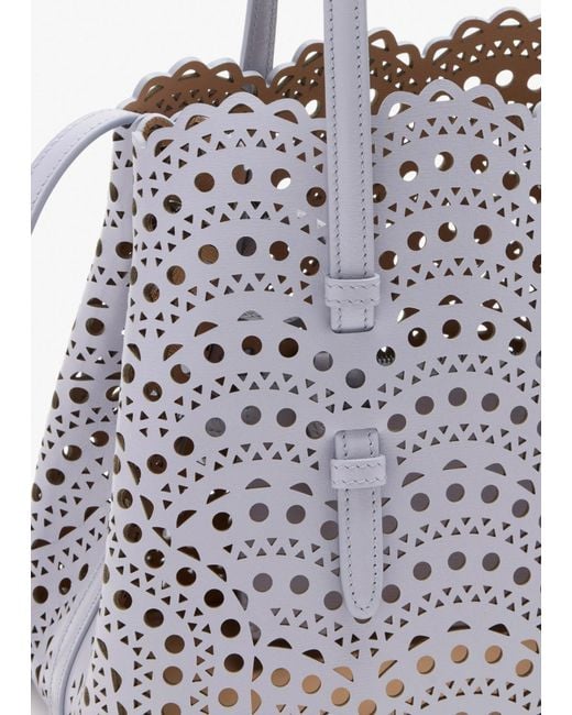 Alaïa White Alaïa Small Mina 25 Bag