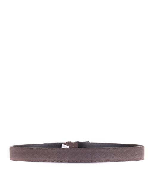 Boss White Boss Logo Engraved Belt for men
