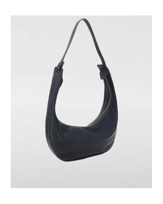 Khaite Black Logo Shoulder Bag