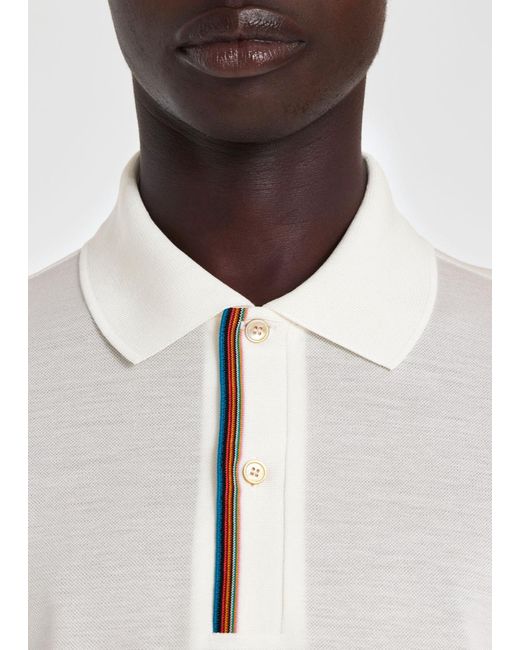 Paul Smith White Short-Sleeved Polo Shirt for men
