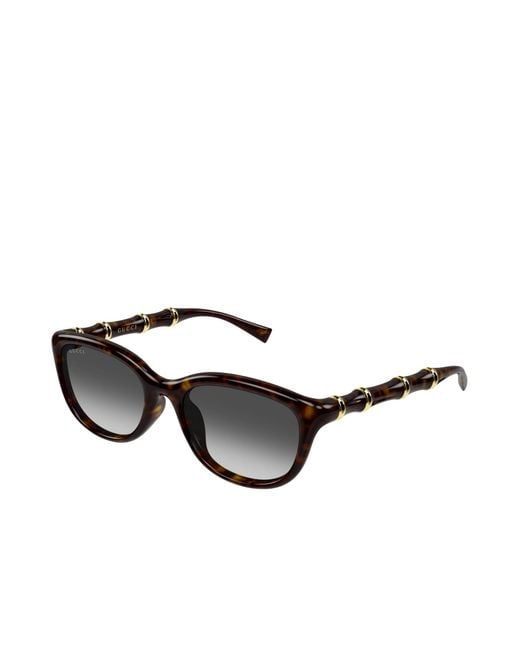 Gucci White Eyewear Round Frame Sunglasses