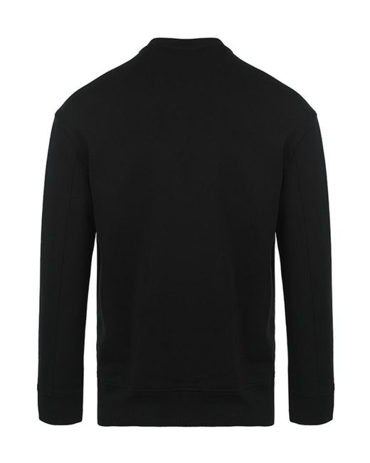 Emporio Armani Black Logo Pullover Sweater for men