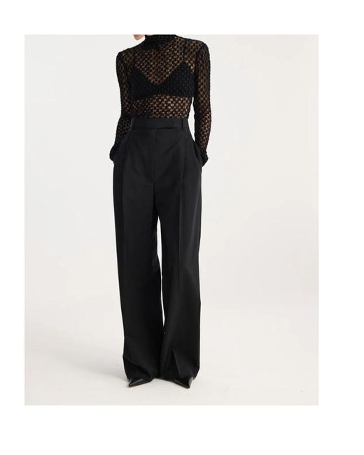 Rohe Blue Long-Sleeved Semi-Transparent Top