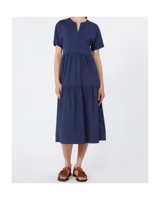 Weekend by Maxmara Blue Capsula Jersey Flounce Midi Dress