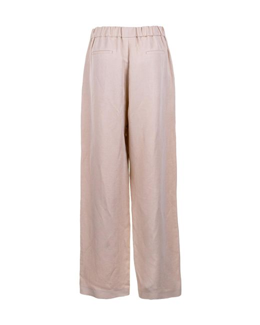 Fabiana Filippi Pink Elastic Waist Casual Pants