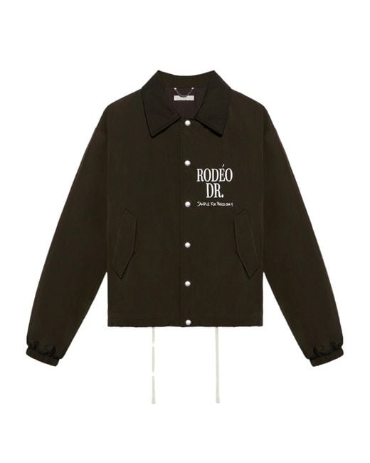 1989 STUDIO Black Long-Sleeved Collared Casual Jacket for men