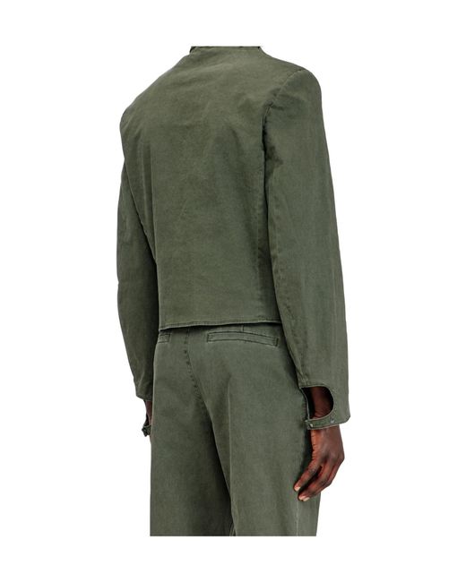 DIESEL Green J Nuriel Stand-Collar Jacket for men