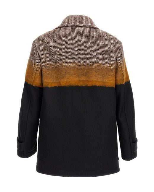 Dries Van Noten Multicolor Long-Sleeved Coat for men