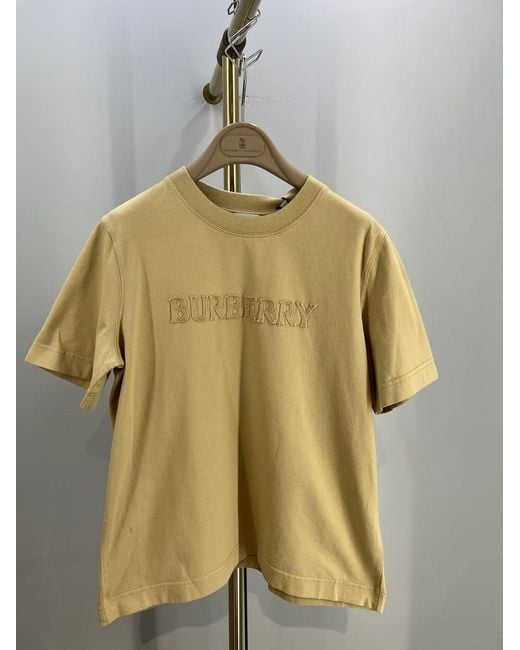Burberry Natural Logo Detailed Crewneck T-Shirt