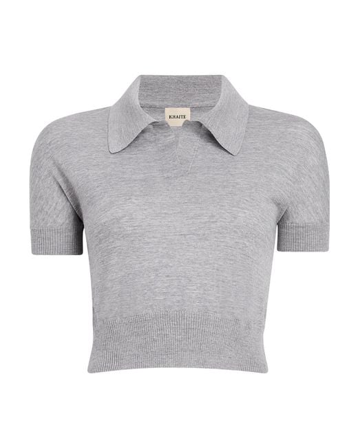 Khaite Gray Morgane Top