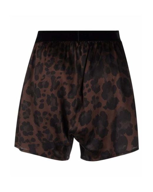 Tom Ford Black Leopard Printed Boxer Shorts for men